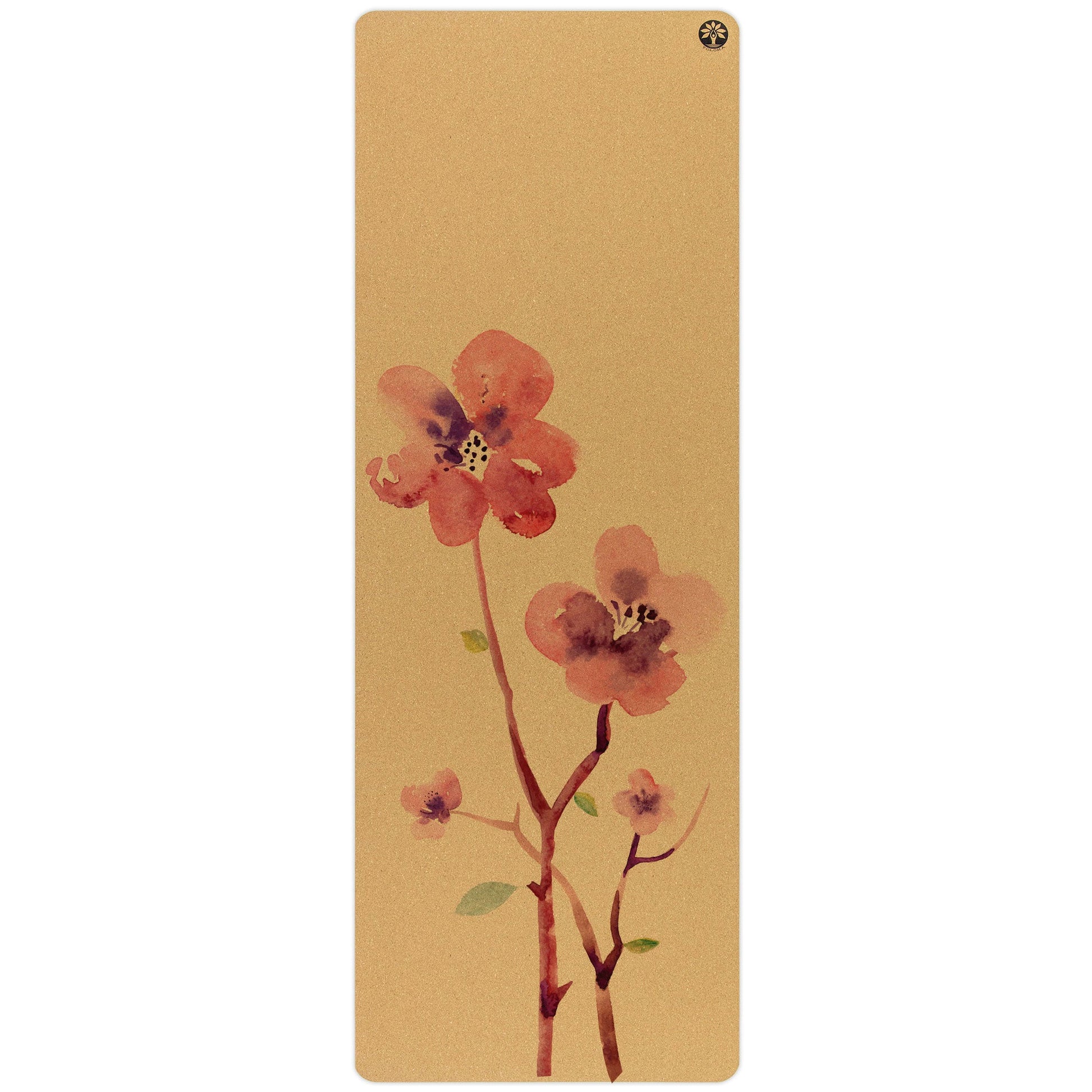 Eco-Friendly Blossom Aura Cork Yoga Mat for Ultimate Comfort - Korvel