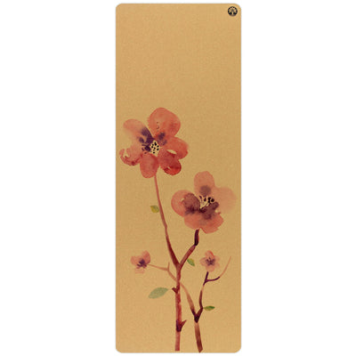 Eco-Friendly Blossom Aura Cork Yoga Mat for Ultimate Comfort - Korvel