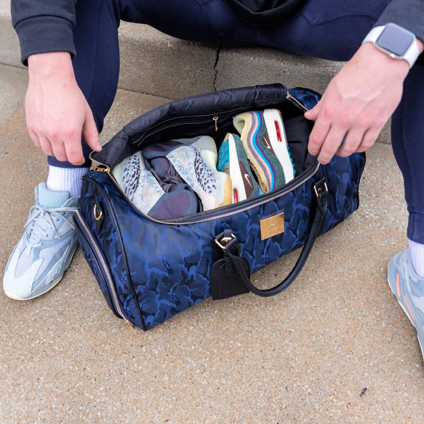 Blue Camo Weekender Duffle Bag - Korvel