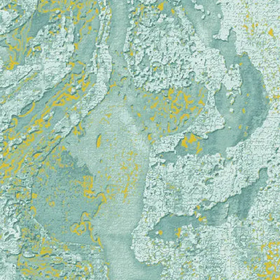 Blue Green Dried Clay Turquoise Cotton Fabric - 44"/45" Per Yard