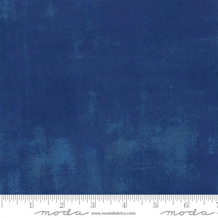 Blue Grunge Basics Cobalt Fabric - 44"/45" Per Yard