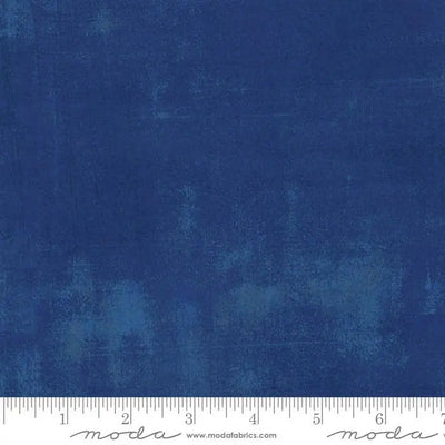 Blue Grunge Basics Cobalt Fabric - 44"/45" Per Yard