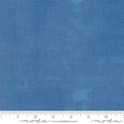 Blue Grunge Basics Delft Fabric 44"/45" Per Yard