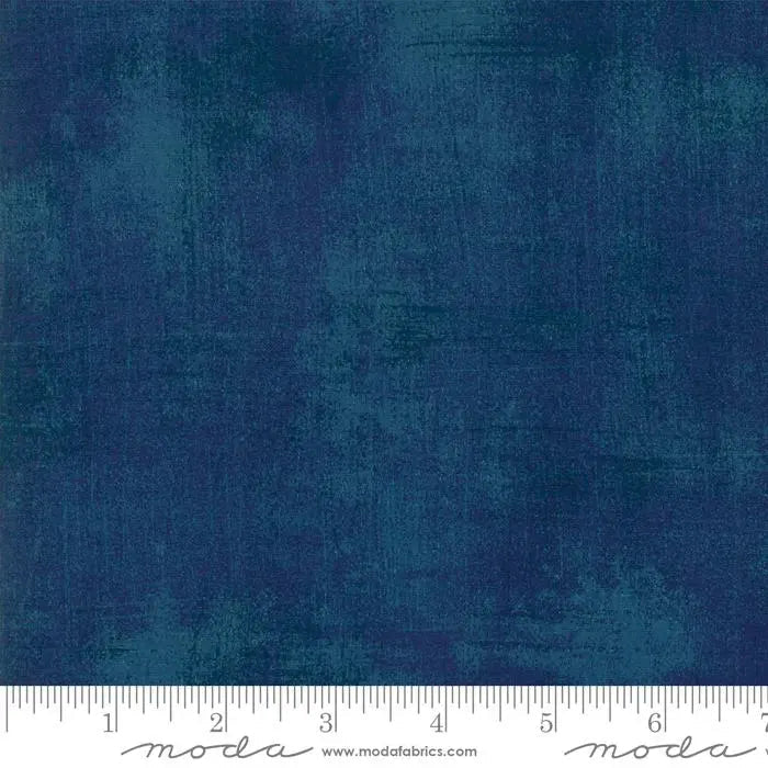 Blue Grunge Basics Storm Fabric - 44"/45" Per Yard