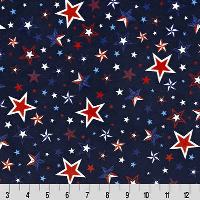 Tela Digital Cuddle Ink de Estrellas Azules Liberty por Yarda