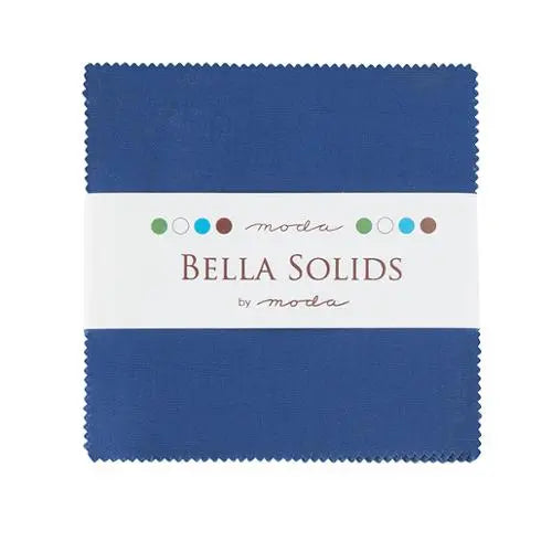 Paquete de Charm Blue Bella Solids Precuts
