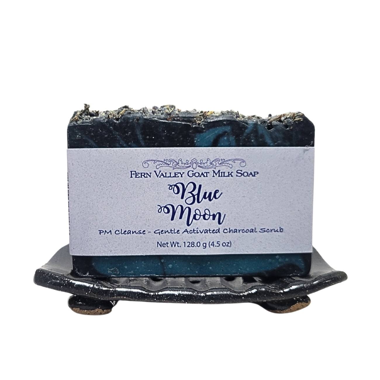 Natural Goat Milk Soap | Charcoal Exfoliating Scrub | Blue Moon PM Cleanse - Korvel