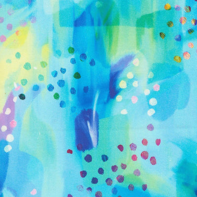 Blue Multi Gradients Auras Turquoise Moda Wideback Fabric