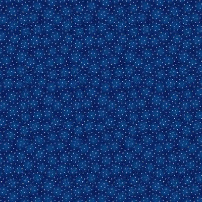 Tela de algodón Blue Navy Starlet Wideback - Calidad Premium