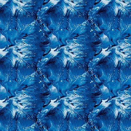 Blue Royal Texture Virtuoso Cotton Fabric - 44"/45" Per Yard