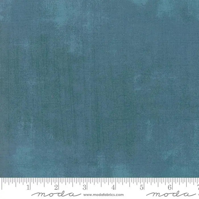 Blue Turquoise Grunge Basics Cabana Fabric - 44/45" Per Yard