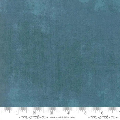 Blue Turquoise Grunge Basics Cabana Fabric - 44/45" Per Yard