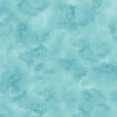 Blue Turquoise Haze Cotton Wideback Fabric - Premium Quality