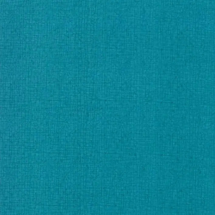 Tissu Large en Coton Texturé Turquoise Bleu