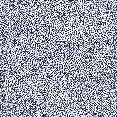 Tela de algodón Blue Vine Maze Wideback - Calidad Premium