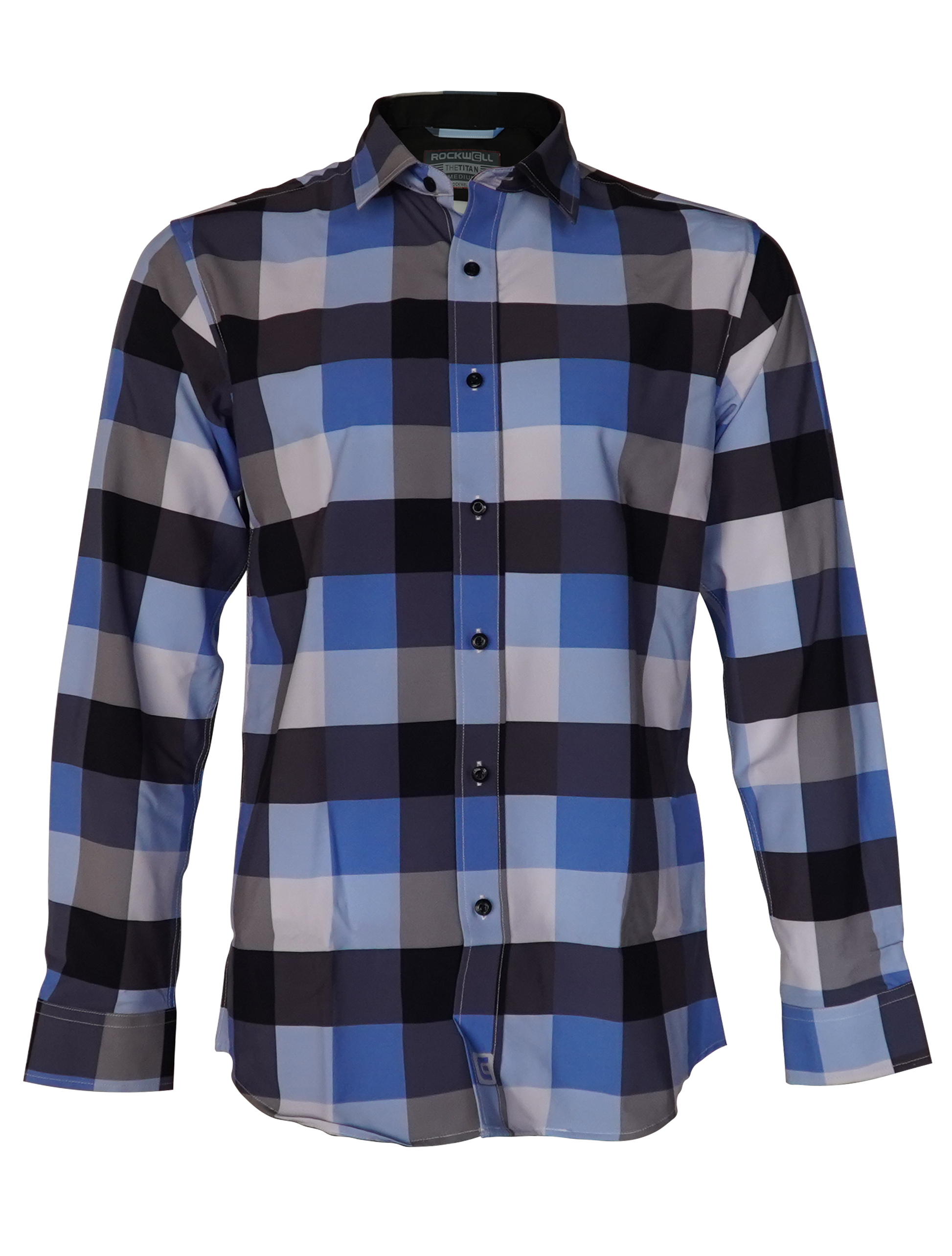 Titan Long Sleeve Shirt - Striking Blue Design - Korvel