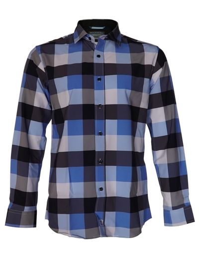 Titan Long Sleeve Shirt - Striking Blue Design - Korvel