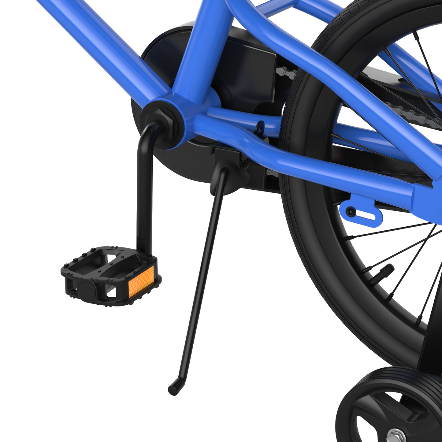 18 Feet Kids Bike with Removable Training Wheels - Blue