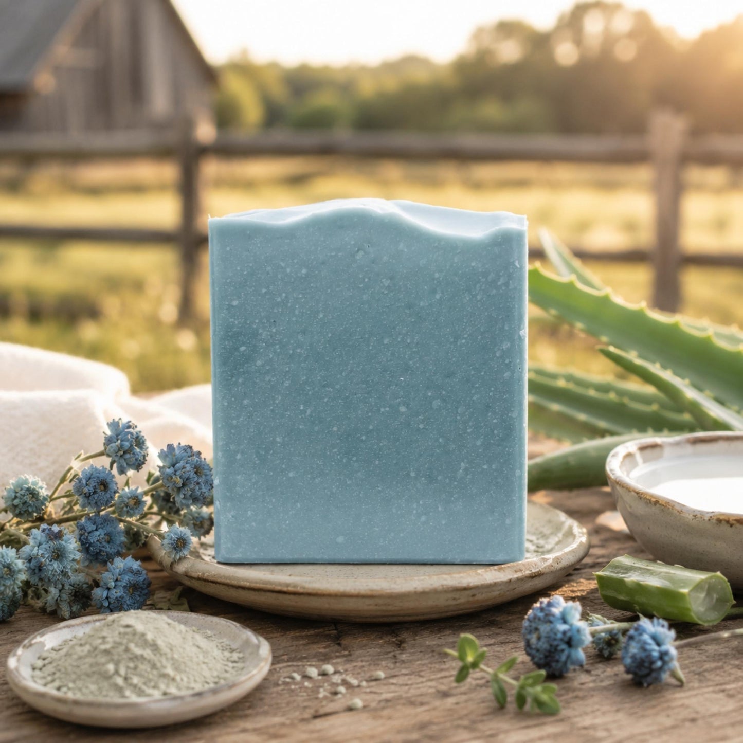 Barra facial de crema Blue Beauty