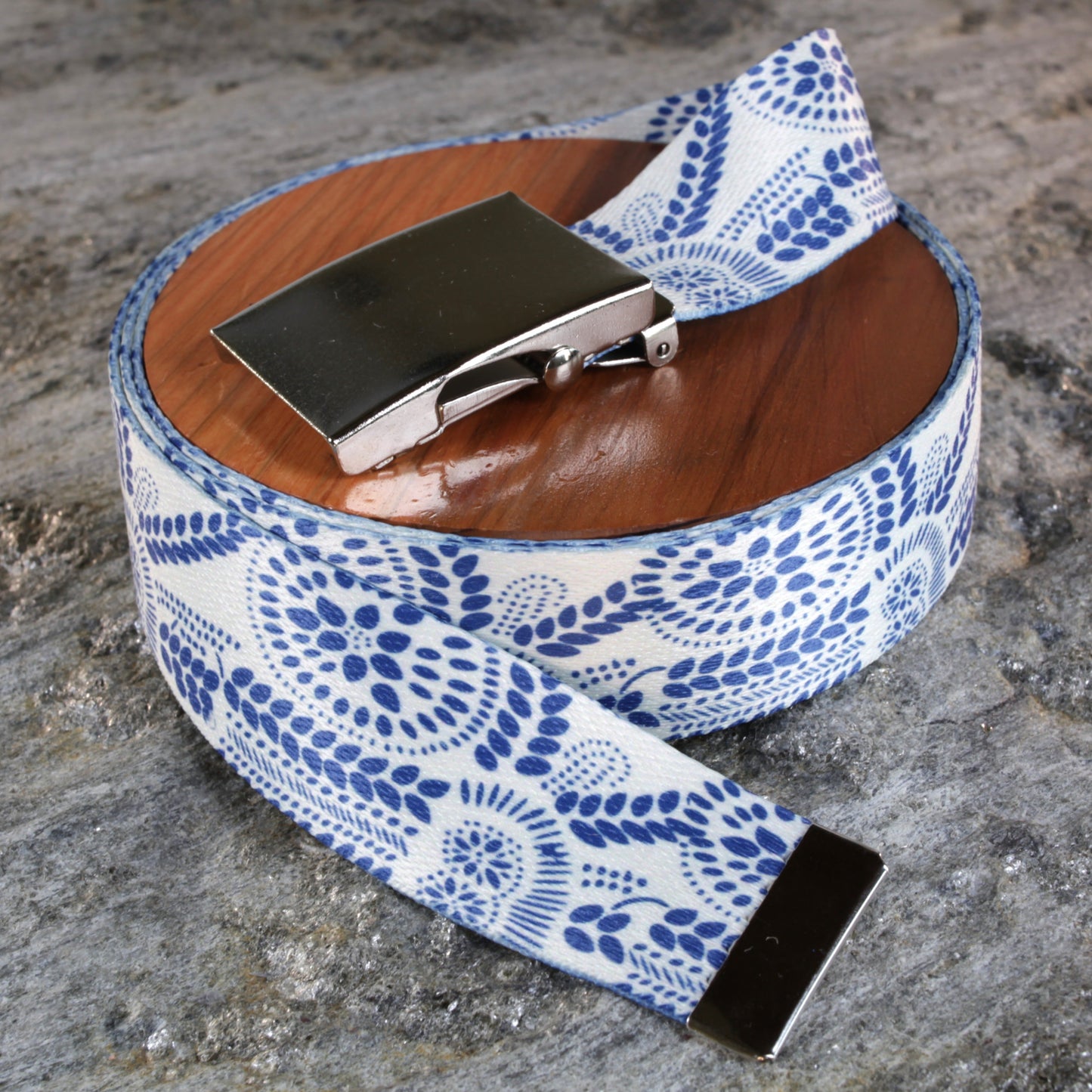 Blue Dots Belt - Versatile Sizes & Buckle Options