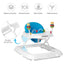 Adjustable Height Portable Baby Walker - Blue