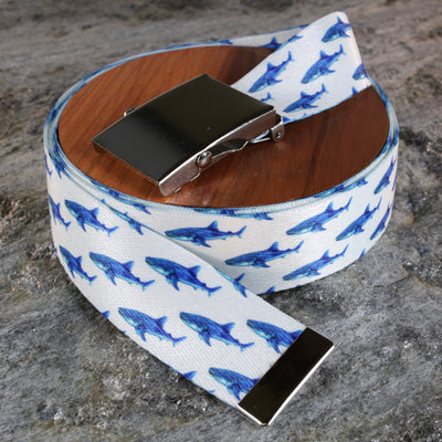 Blue Whale Shark Belt - Versatile Sizes & Buckle Options
