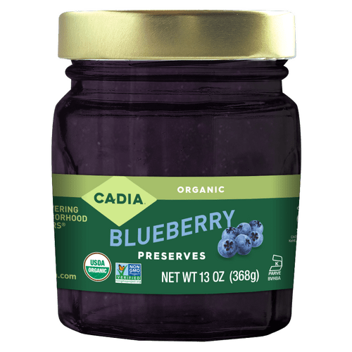 Confiture de myrtilles biologiques par Cadia