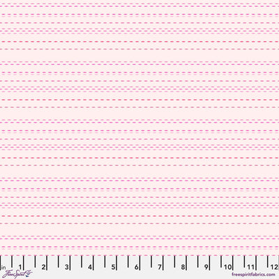 Blush Pic Stitch Cotton Fabric - 44"/45" Per Yard