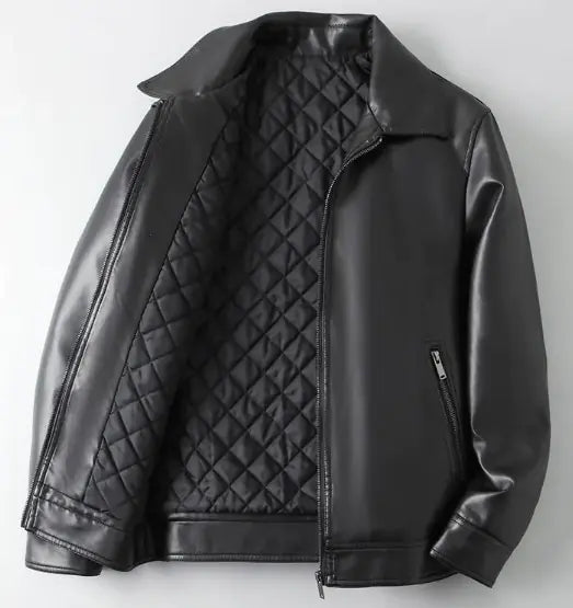 Veste en cuir premium pour hommes pour les aventures en plein air