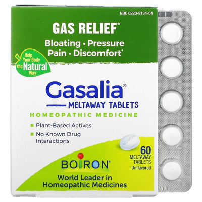 Boiron Gasalia Homeopathic Gas Relief Tablets - 60 Count