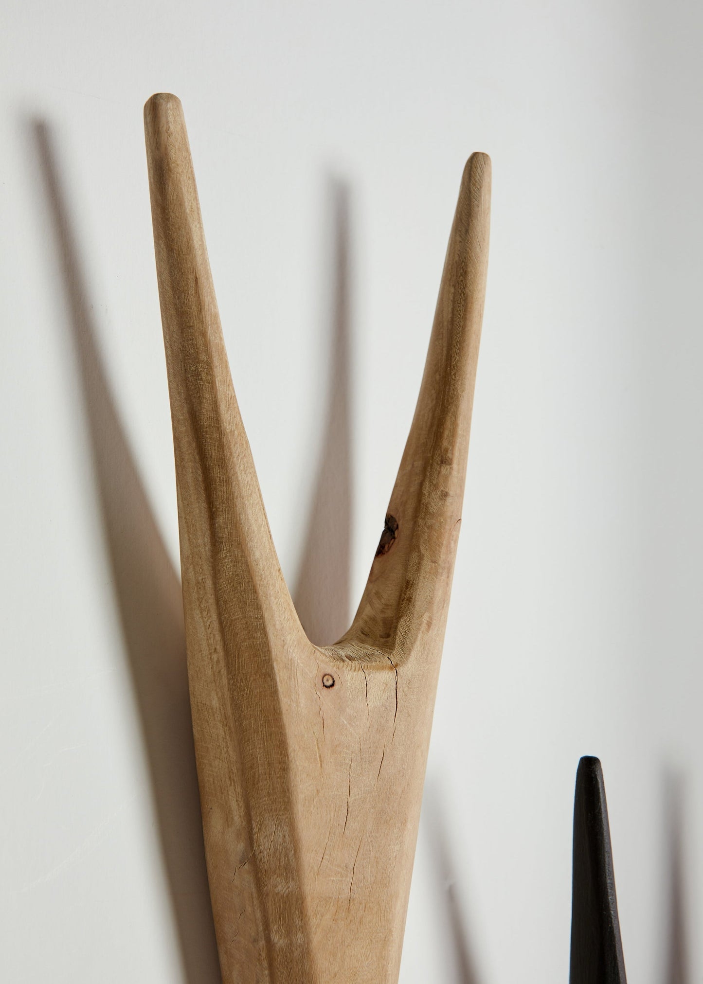 Handcrafted African Antelope Wood Bokkie Head Sculpture