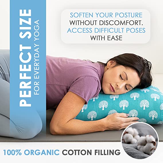 Sustainable Travel Yoga Bolster Set - Organic Cotton Bliss - Korvel