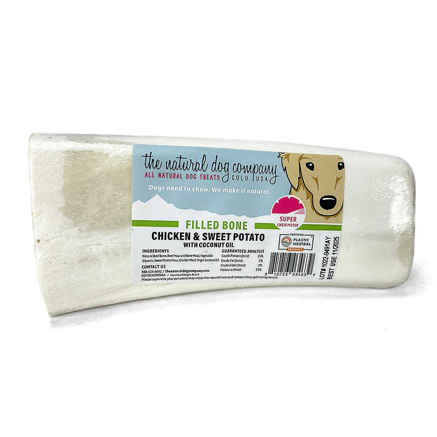 Huesos Rellenos Premium para Perros - 1 Paquete