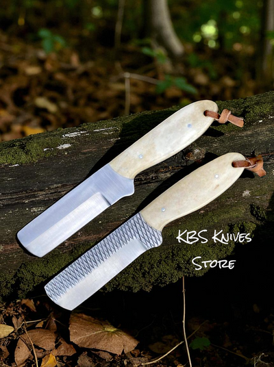 Premium Bone Handle Bull Cutter – 8" D2 Steel Knife for Precision Cutting - Korvel