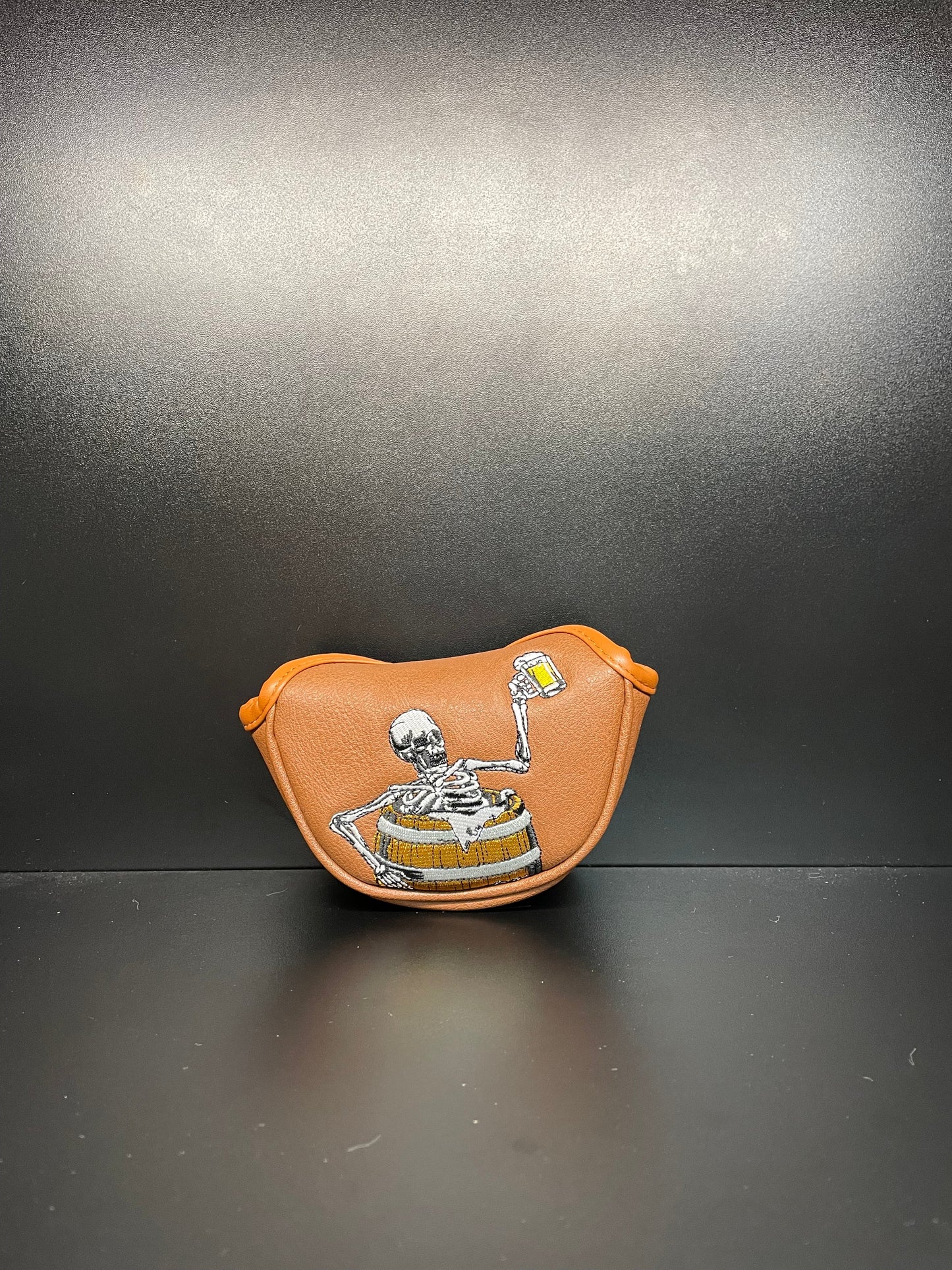 Funda para palo de golf con esqueleto caprichoso en barril