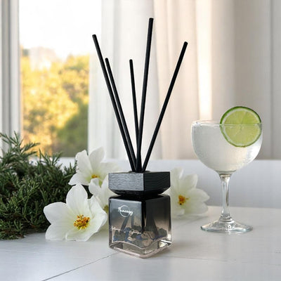Juniper & Botanical Gin Reed Diffuser with Crystal Infusion, 100ml - Korvel