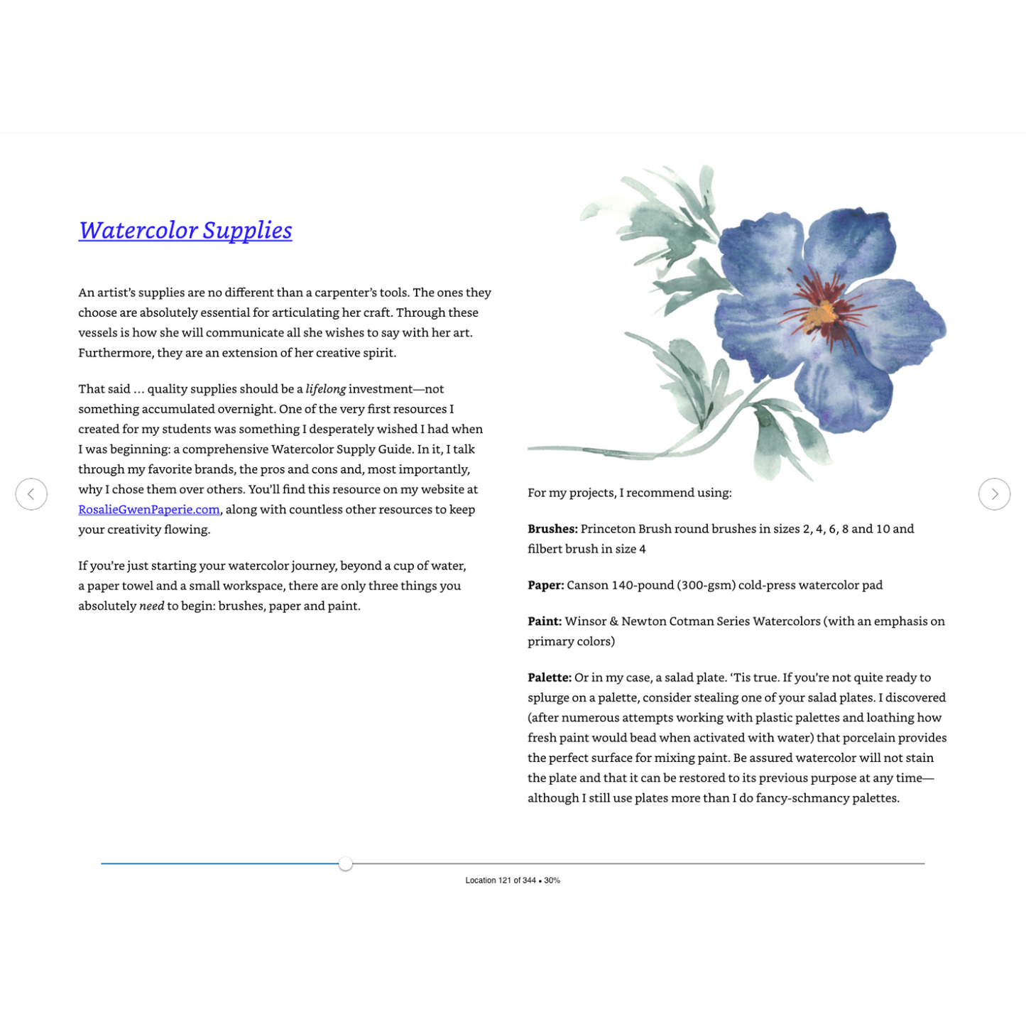 Beginner's Guide to Botanical Watercolor: Create Stunning Floral Art (Spiral Bound) - Korvel