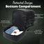 Black Leather Patented Carry-on Bag (XL Design)