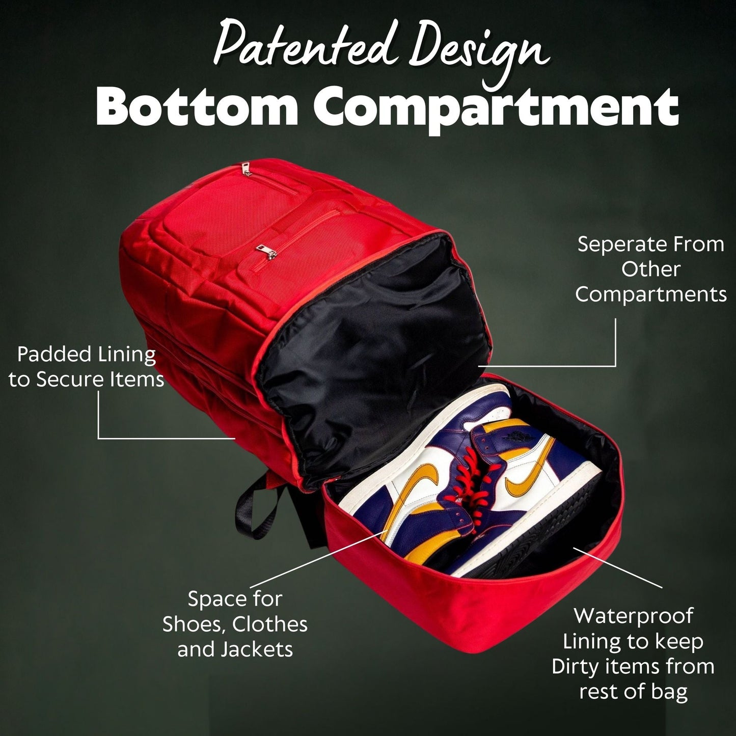 Mochila de Mano de Cuero Rojo de Lujo - Edición Limitada