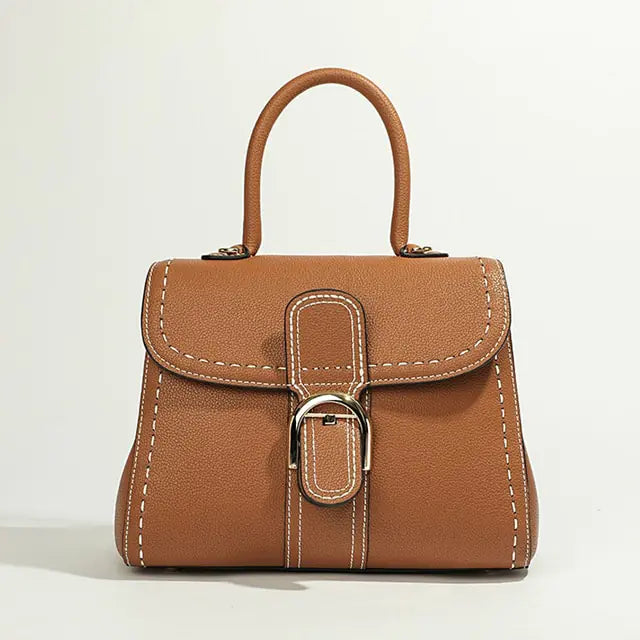 Togo Cowhide Women's Crossbody Handbag