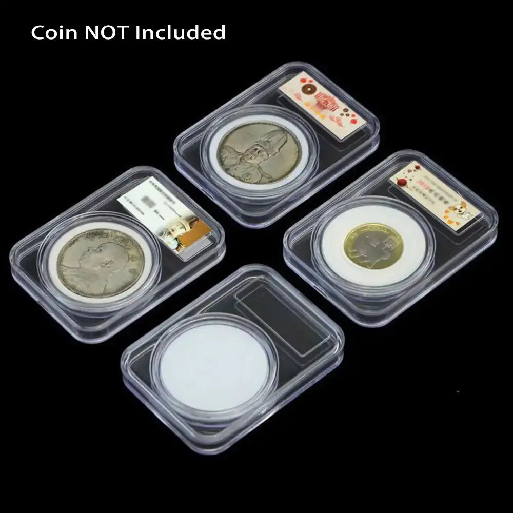 Soporte de Monedas Transparente Premium para Monedas Conmemorativas