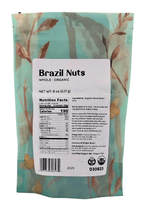 Organic Whole Brazil Nuts - Premium Quality