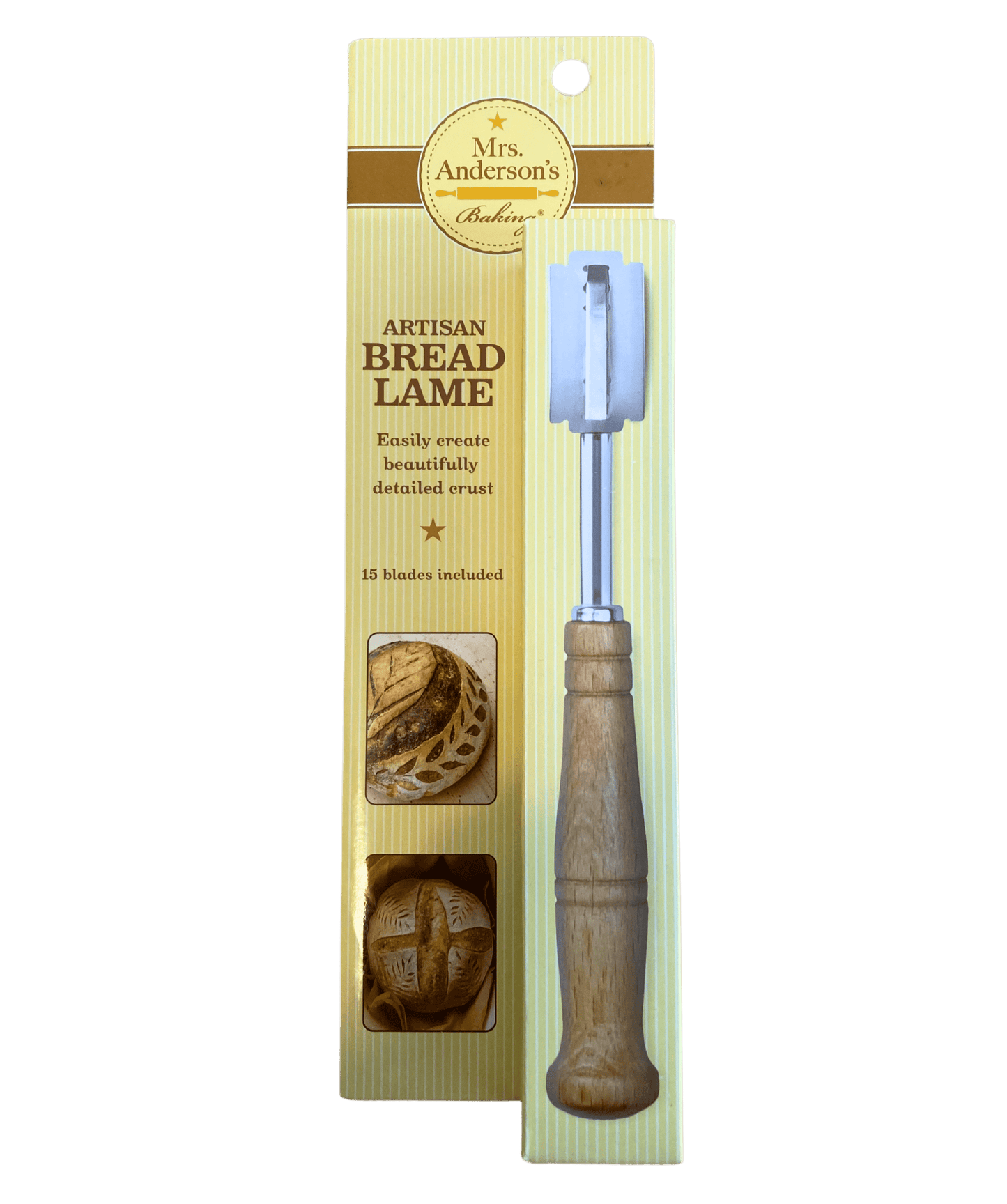 Premium Artisan Bread Lame with 15 Replacement Blades - Korvel