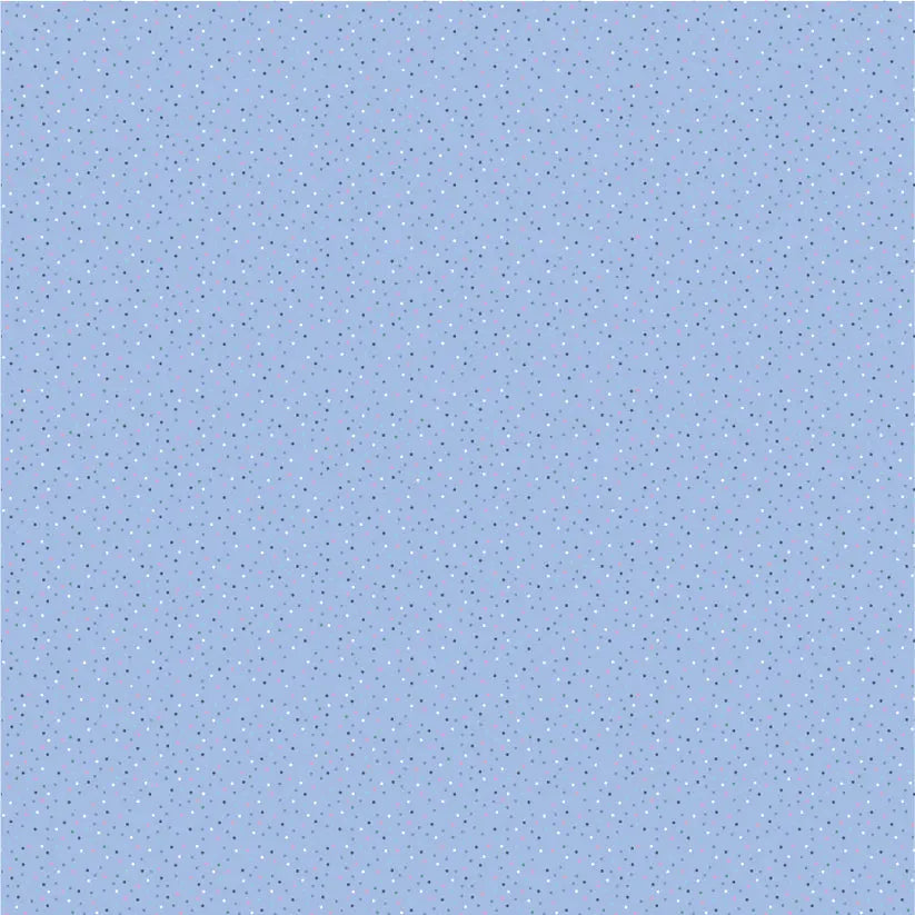 Tela de Algodón Olvida Me Not Azul Brillante - 44"/45" Por Yarda
