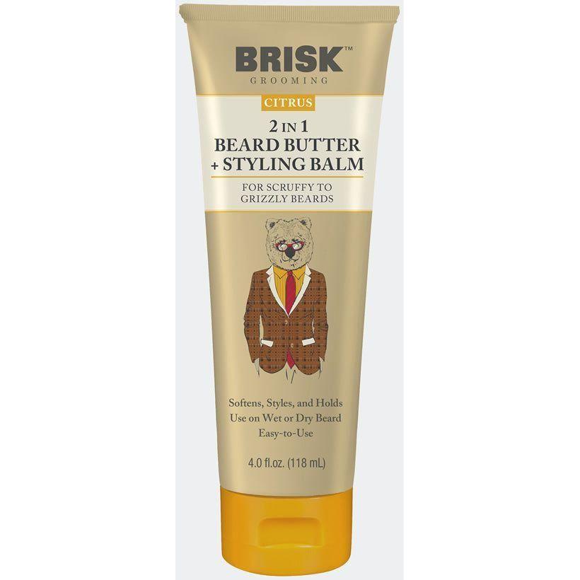 Brisk 2 in 1 Beard Butter + Styling Balm - 4 Oz