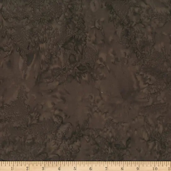 Brown Chestnut Watercolor Waves Batik Wideback Fabric