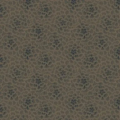 Brown Chrysanthemum Cotton Fabric - 43"/44" Per Yard