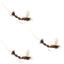 Paquet de 3 mouches sèches Brown Para Drake à corps allongé taille 12