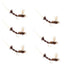 Mouches à saumon Brown Para Drake à corps allongé - Taille 12 (Pack de 6)