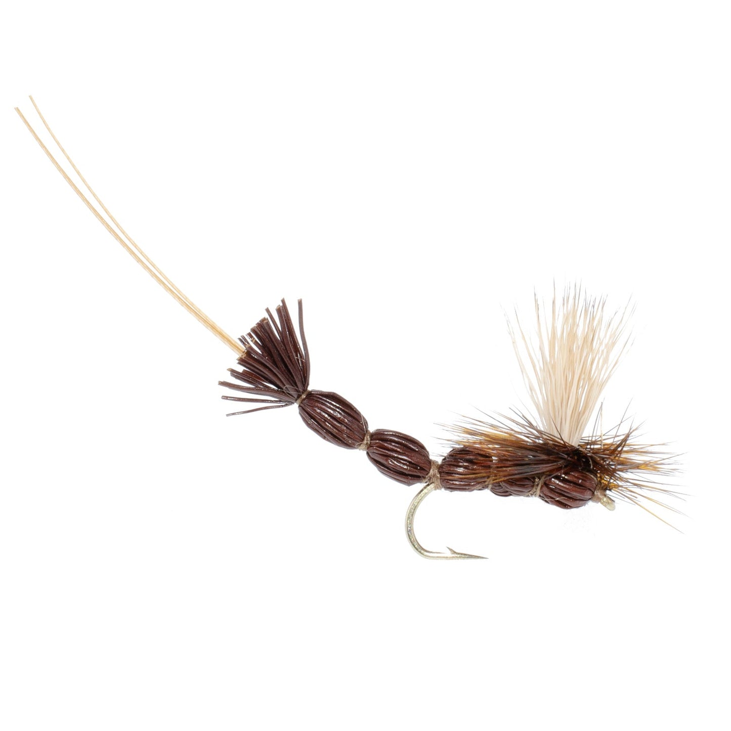 Mouches sèches Brown Para Drake à corps allongé - Taille 12 (paquet de 12)